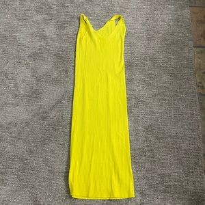 Scoop yellow sweater dress. Size small (4-6).
